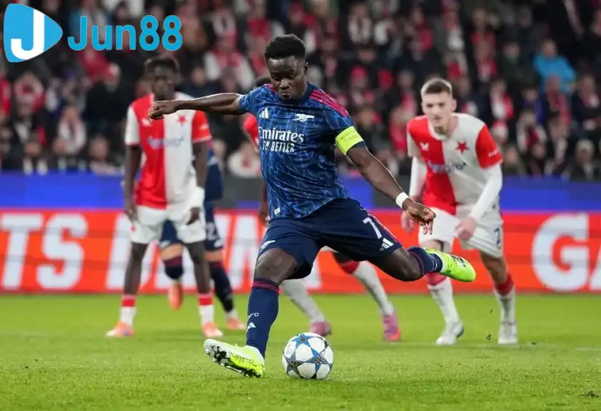 Saka đã tìm lại cảm giác ghi bàn - Ảnh: @Arsenal